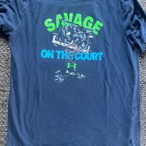 Under Armour Blue Short Sleeve Graphic Tee